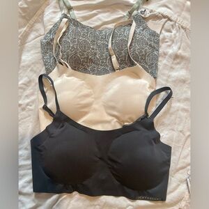 Lucky Brand Laser Lounge Bralette Set of 3